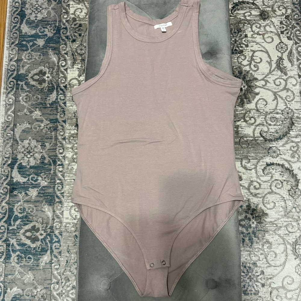 Maurices Nude Mauve Body Suit Large